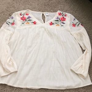 Flowery blouse!